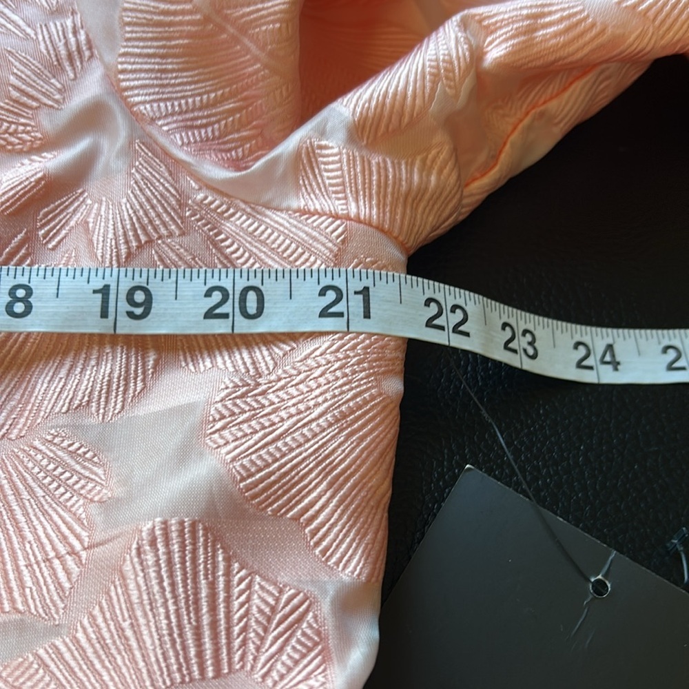 TUCKERNUCK Bellini Fil Coupe Palmerston Peach Pockets Mini Stand Collar Sz L NEW - Picture 15 of 16